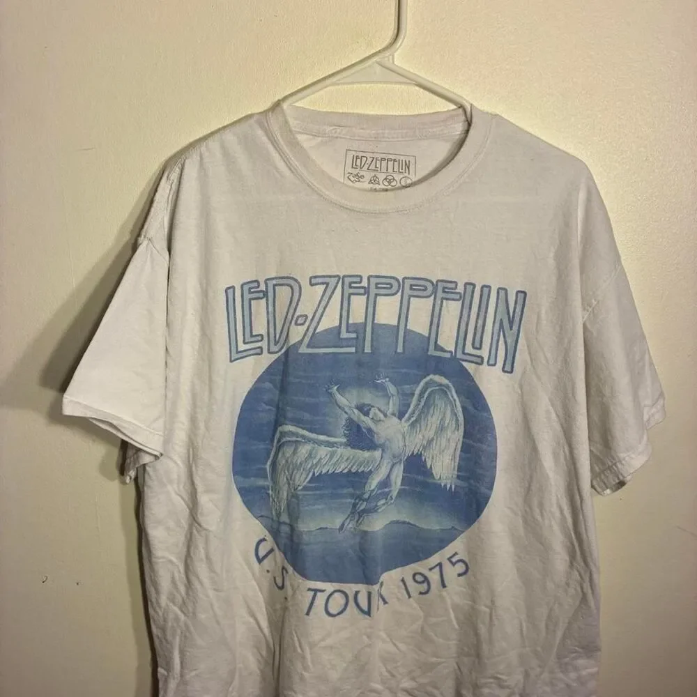 Led-zeppelin Men's White T-shirt